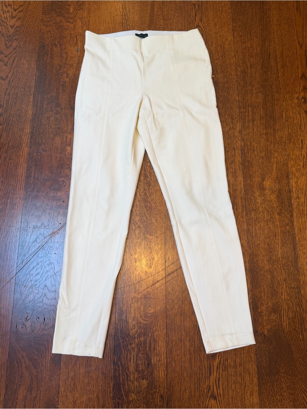 Talbots cream Slim Leg Ponte Pants